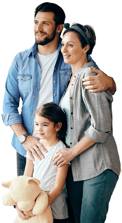 familia papa mama nina